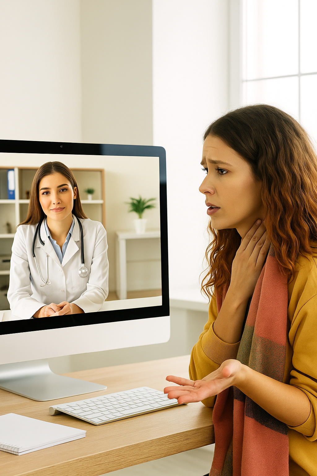 Online telemedicine consultation